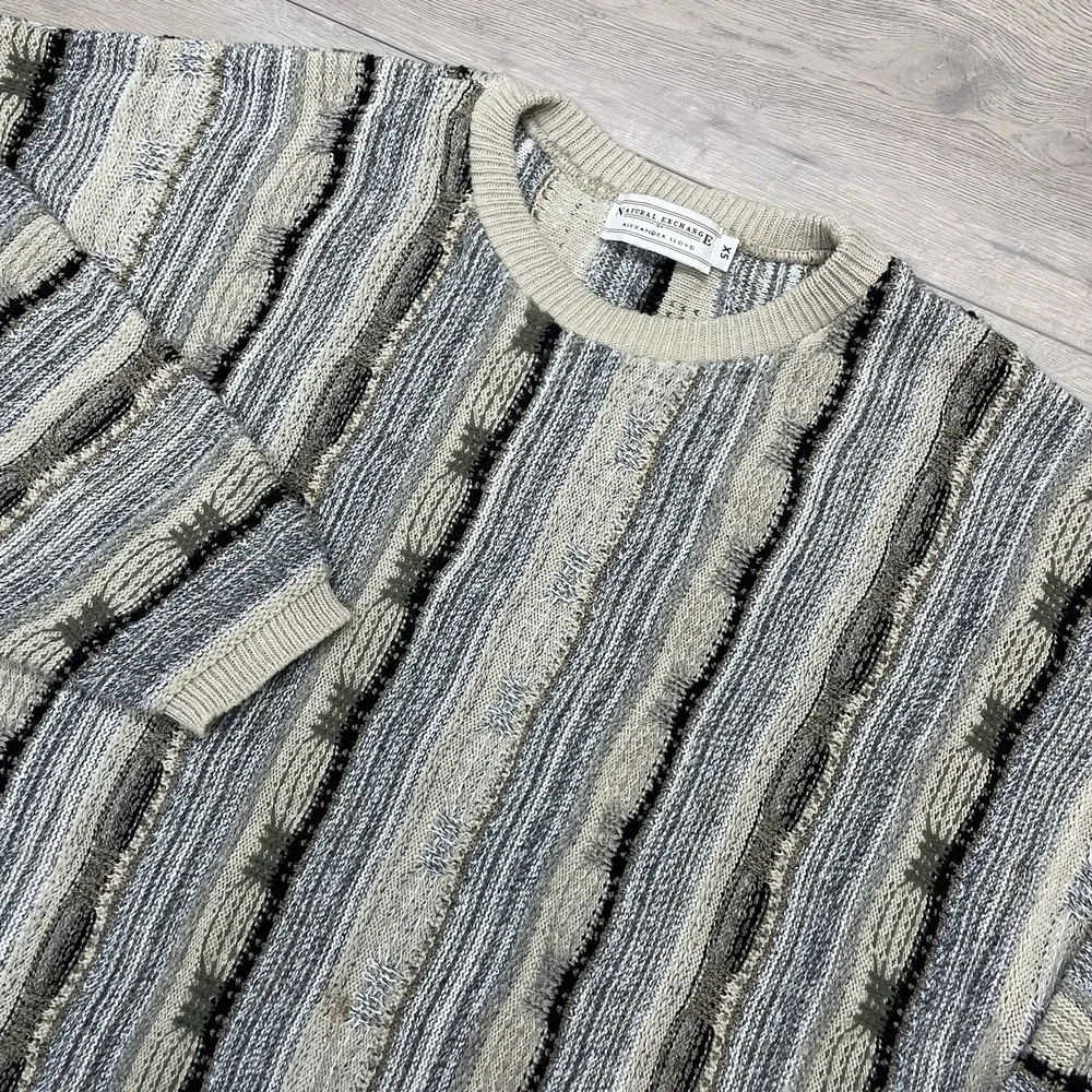 Natural Exchange Alexander Lloyd Knit Sweater Coogi STYLE Sz 5XL READ